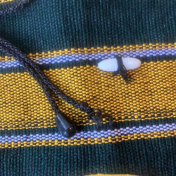 Green Bay Packers Mexican Blanket Backpack Green Gold Embroidered Football Love - Picture 6 of 10